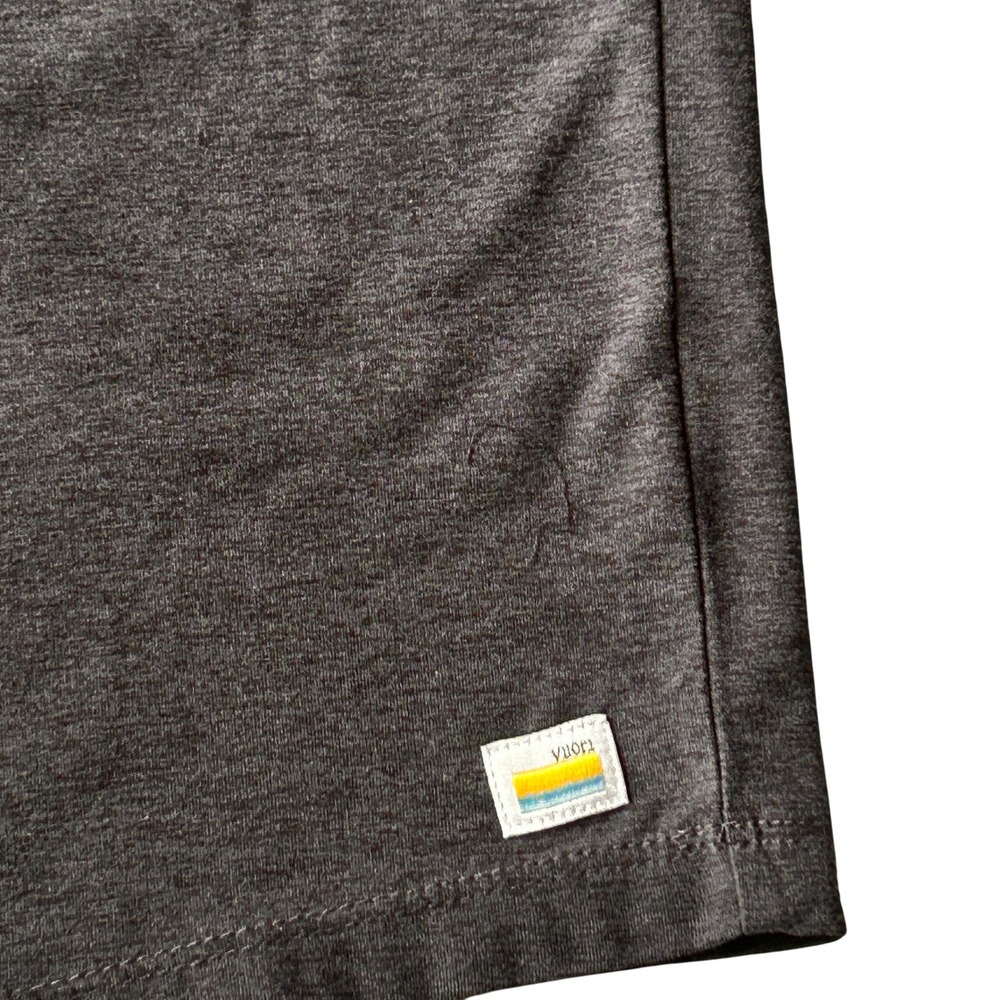 Vuori Strato Tech Polo Medium Charcoal Grey Heather Performance Shirt - Picture 5 of 5